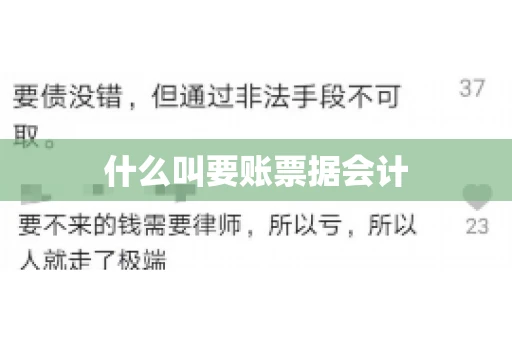 什么叫要账票据会计