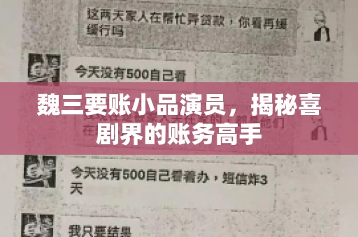 魏三要账小品演员，揭秘喜剧界的账务高手