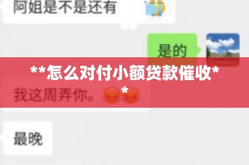 **怎么对付小额贷款催收** **怎么对付小额贷款催收**