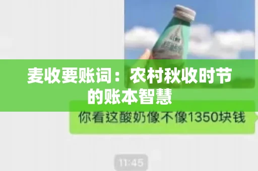 麦收要账词：农村秋收时节的账本智慧