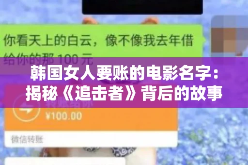 韩国女人要账的电影名字:揭秘《追击者》背后的故事 韩国女人要账的电影名字:揭秘《追击者》背后的故事