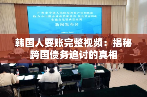 韩国人要账完整视频：揭秘跨国债务追讨的真相