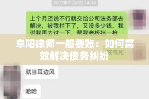 阜阳律师一般要账：如何高效解决债务纠纷