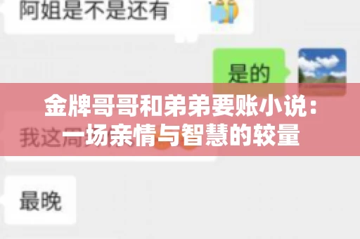 金牌哥哥和弟弟要账小说：一场亲情与智慧的较量