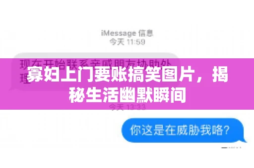 寡妇上门要账搞笑图片，揭秘生活幽默瞬间